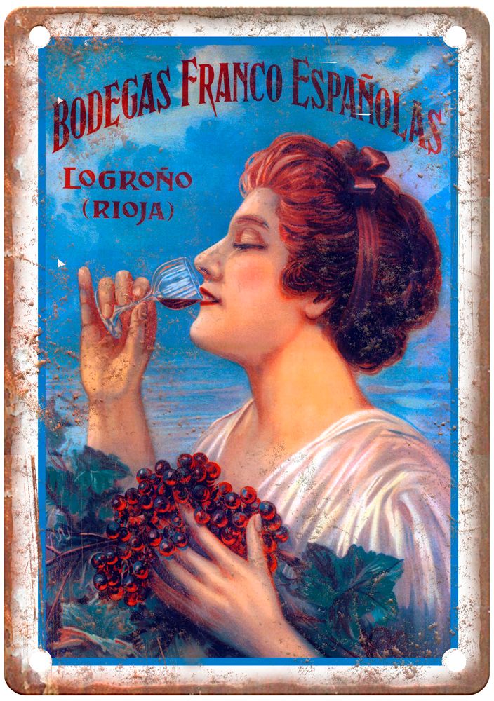 Bodegas Franco-Españolas, Logroño Vintage Liquor Poster Reproduction Sign