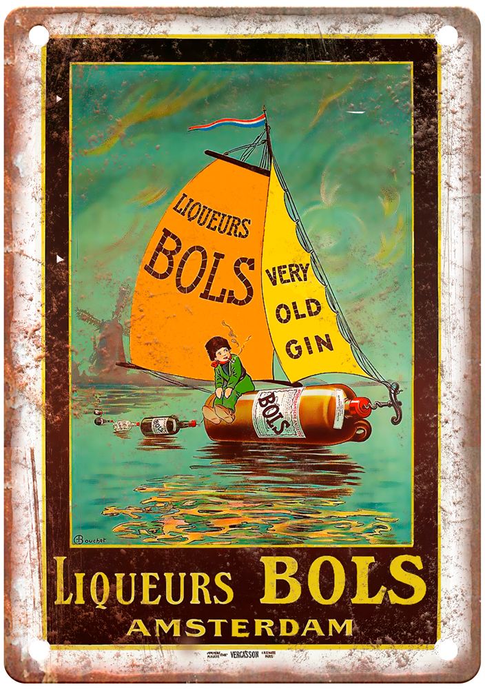 1920 Vintage Liquor Poster Retro Look Reproduction Metal Sign