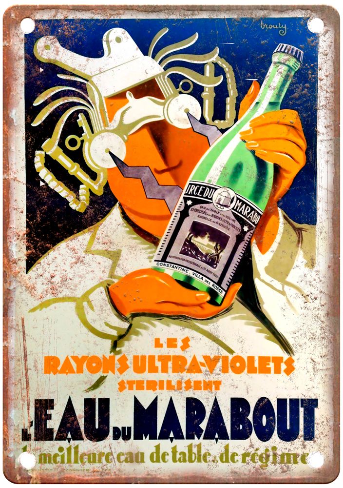 1920s Vintage Liquor Poster Retro Look Reproduction Metal Sign