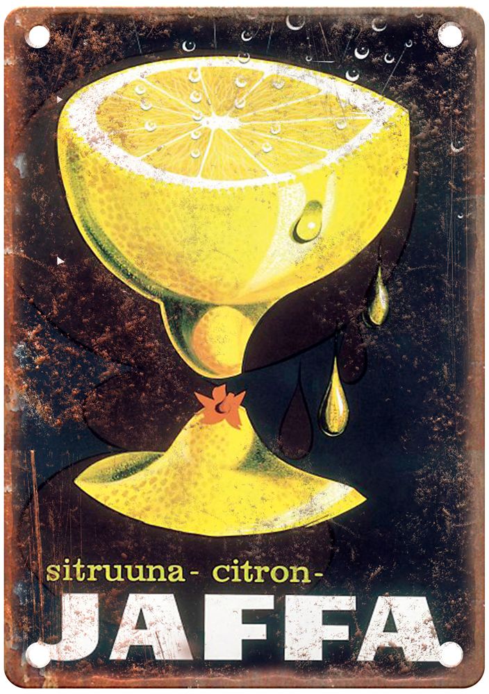 BRUUN, Erik Sitruuna-citron-Jaffa, 1956 Liquor Poster Retro Look Sign