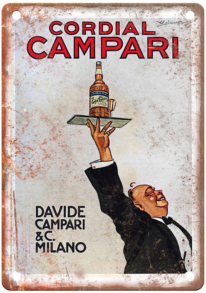 CALDANZANO Luigi-Cordial Campari-1920 Vintage Liquor Poster Retro Look Sign