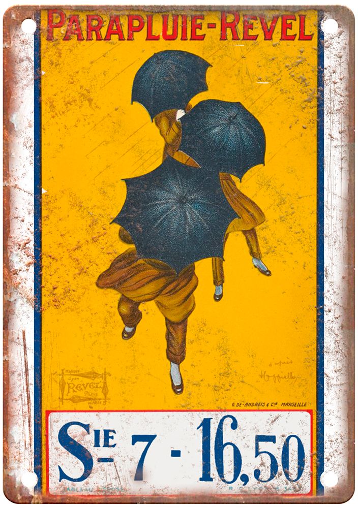 CAPPIELLO, Leonetto Parapluie-Revel Vintage Liquor Poster Retro Look Sign