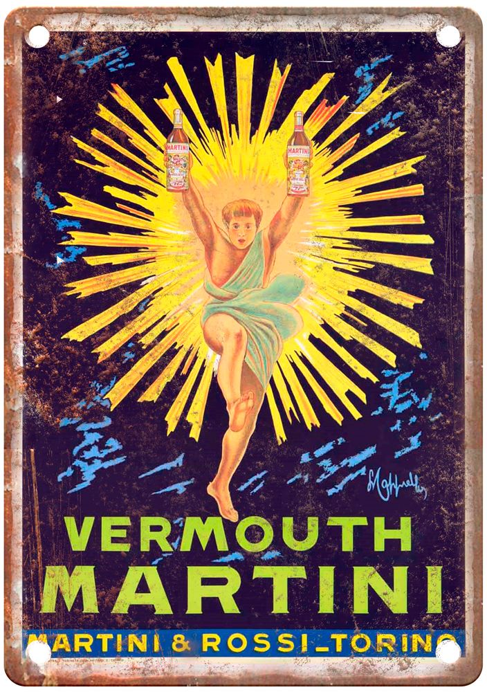 CAPPIELLO, Leonetto Vermouth Martini, 1920 Liquor Poster Retro Look Sign