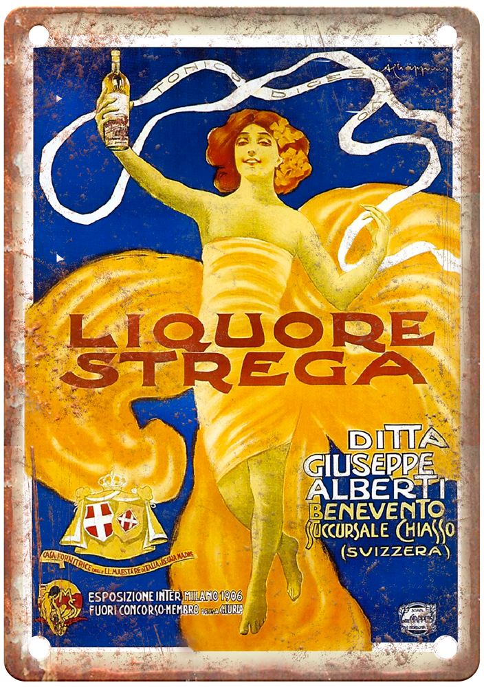 1910 Vintage Liquor Poster Retro Look Reproduction Metal Sign