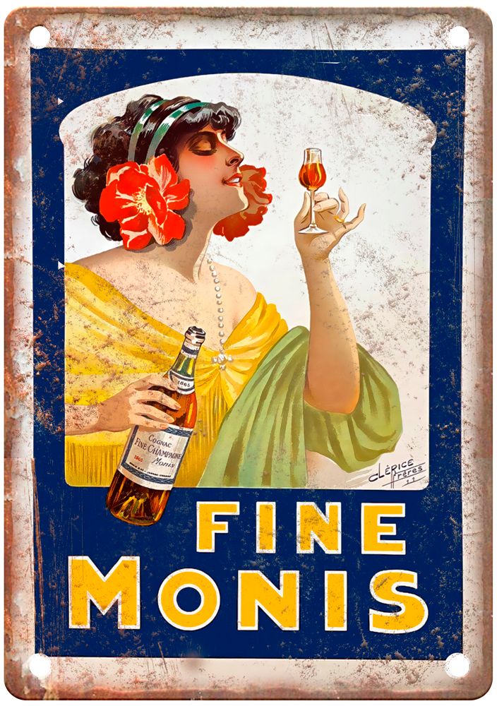 1911 Vintage Liquor Poster Retro Look Reproduction Metal Sign