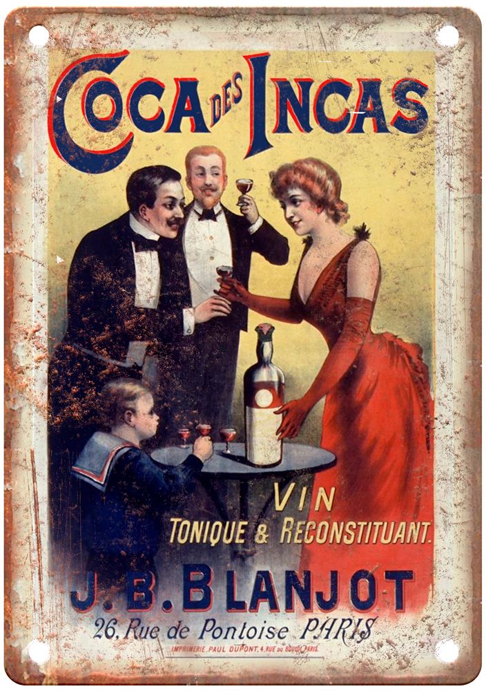 1890s Vintage Liquor Poster Retro Look Reproduction Metal Sign