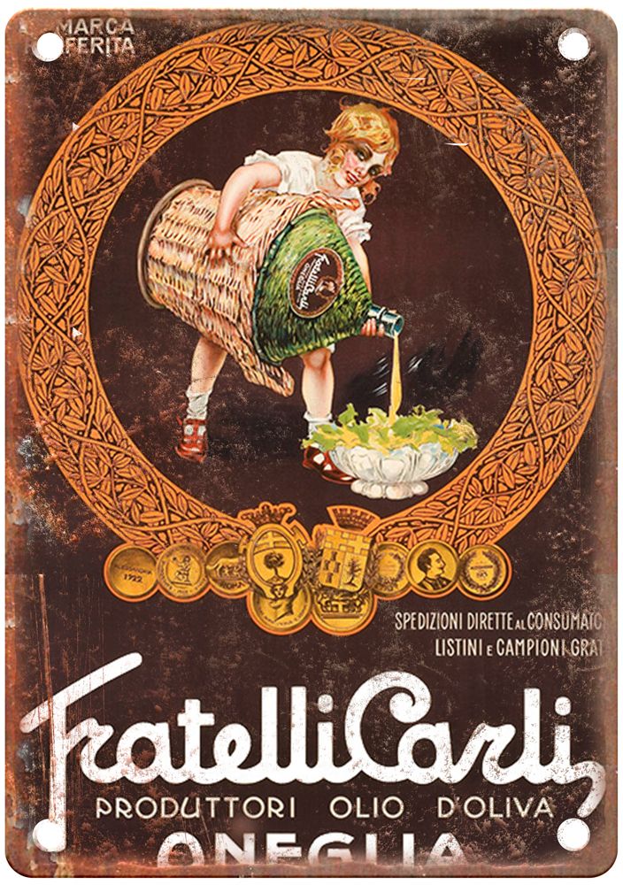 Fratelli Carli Liquor Poster Retro Look Retro Look Reproduction Metal Sign