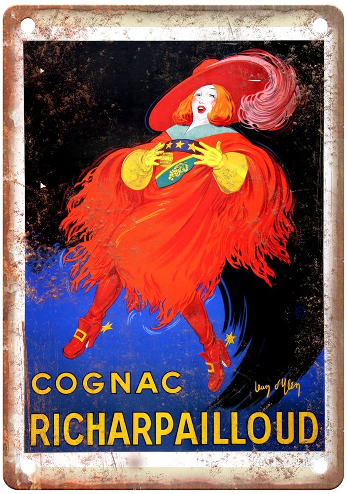 d'YLEN, Jean Cognac Richarpailloud, c 1930 Liquor Poster Retro Look Sign