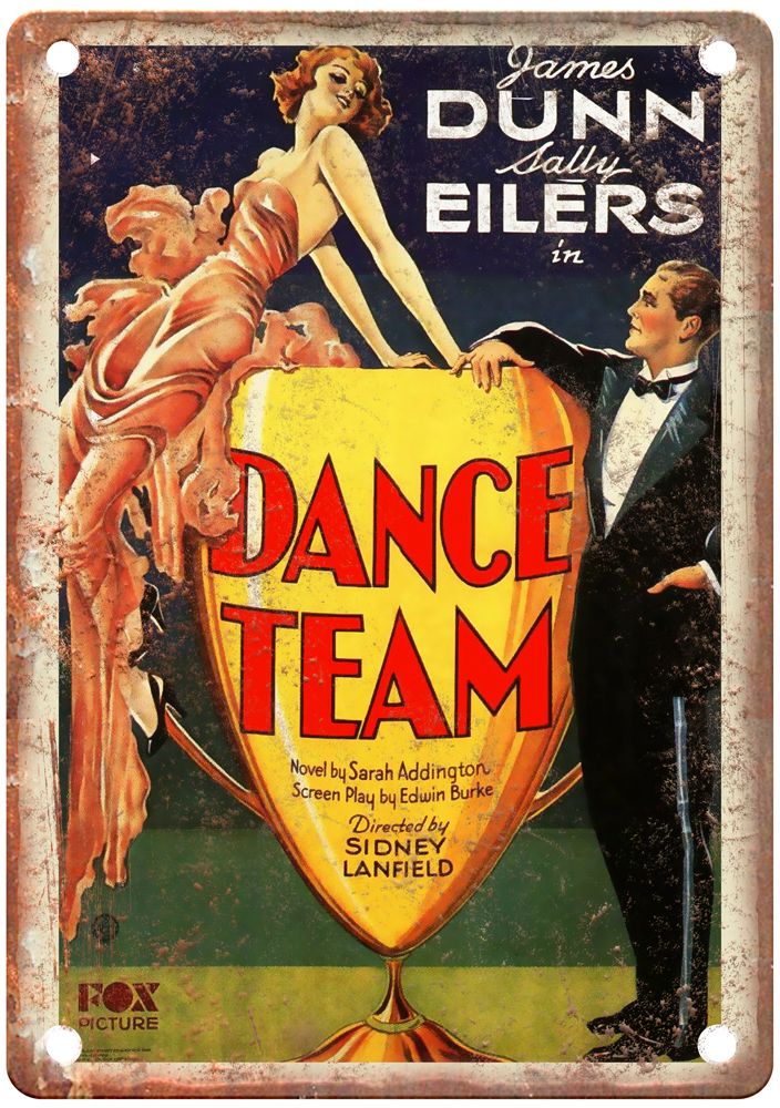 Dance Team, 1932 Vintage Liquor Poster Retro Look Reproduction Metal Sign