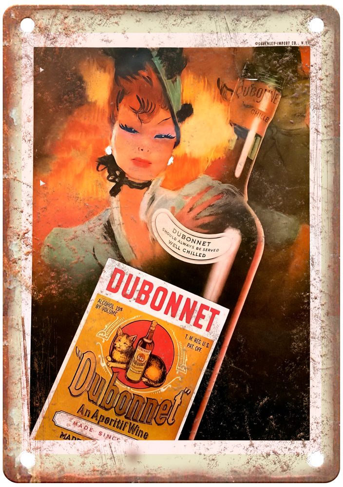 Dubonnet, An Aperitif Wine Vintage Liquor Poster Reproduction Metal Sign