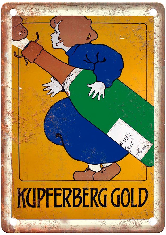 DUDOVICH, Marcello Kupferberg Champagne Liquor Poster Retro Look Sign