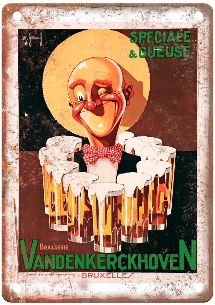 1925 Vintage Liquor Poster Retro Look Reproduction Metal Sign