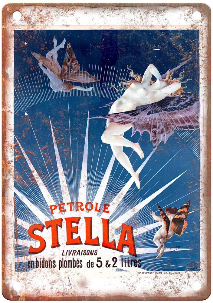 GRAY, Henri Petrole Stella, 1897 Vintage Liquor Poster Reproduction Sign