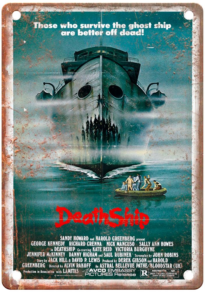 Death Ship Vintage Movie Poster Old Retro Look Metal Sign