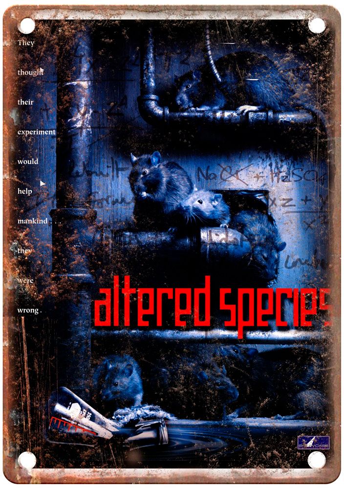 Altered Species Vintage Movie Poster Old Retro Look Metal Sign