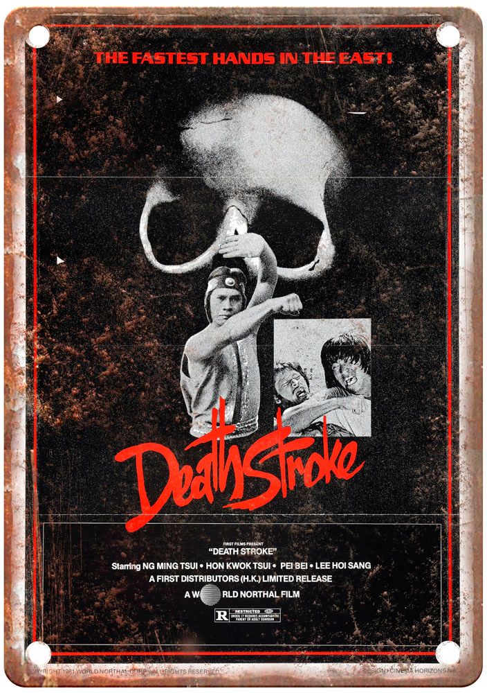 Death Stroke Vintage Movie Poster Old Retro Look Metal Sign