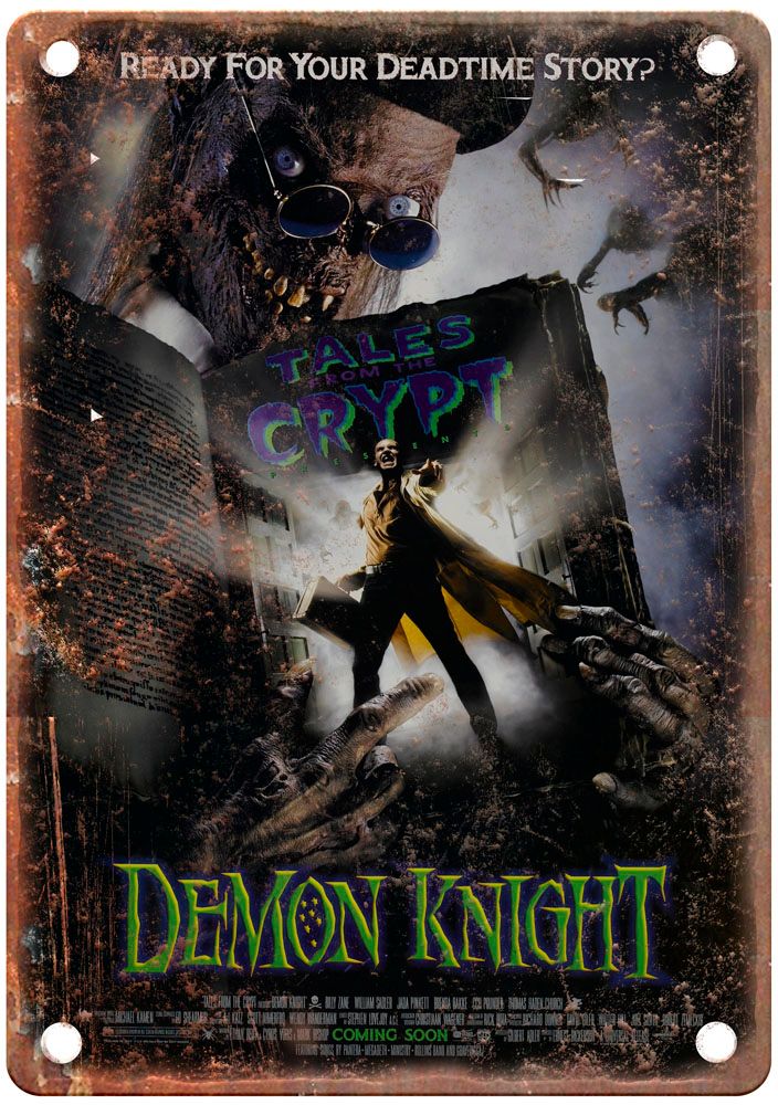 Demon Knight Vintage Movie Poster Old Retro Look Metal Sign