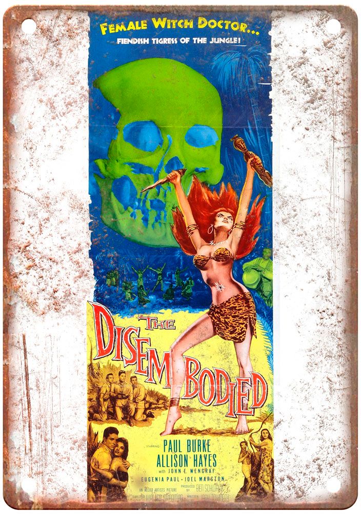 Disembodied Vintage Movie Poster Old Retro Look Metal Sign