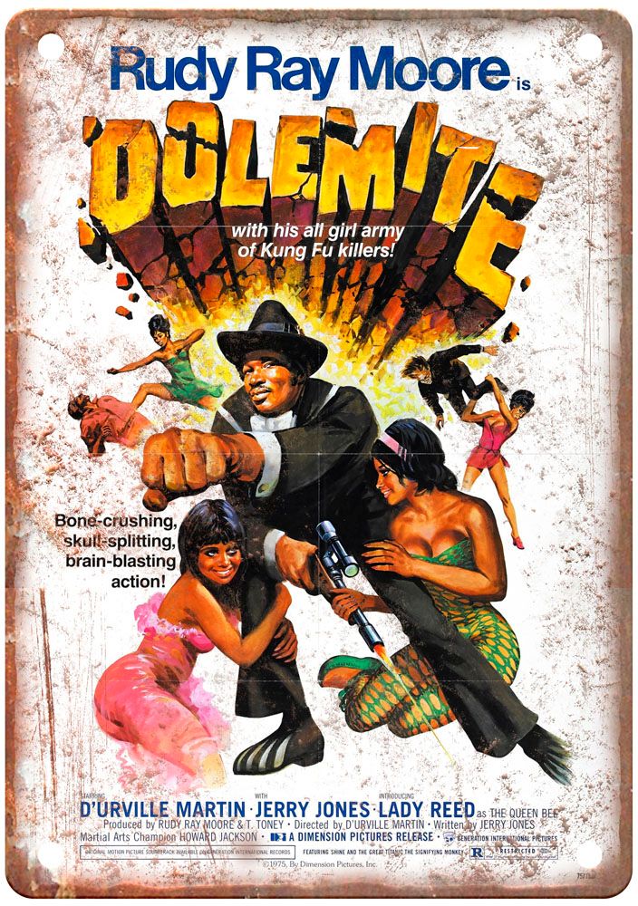 Dolemite Vintage Movie Poster Old Retro Look Metal Sign