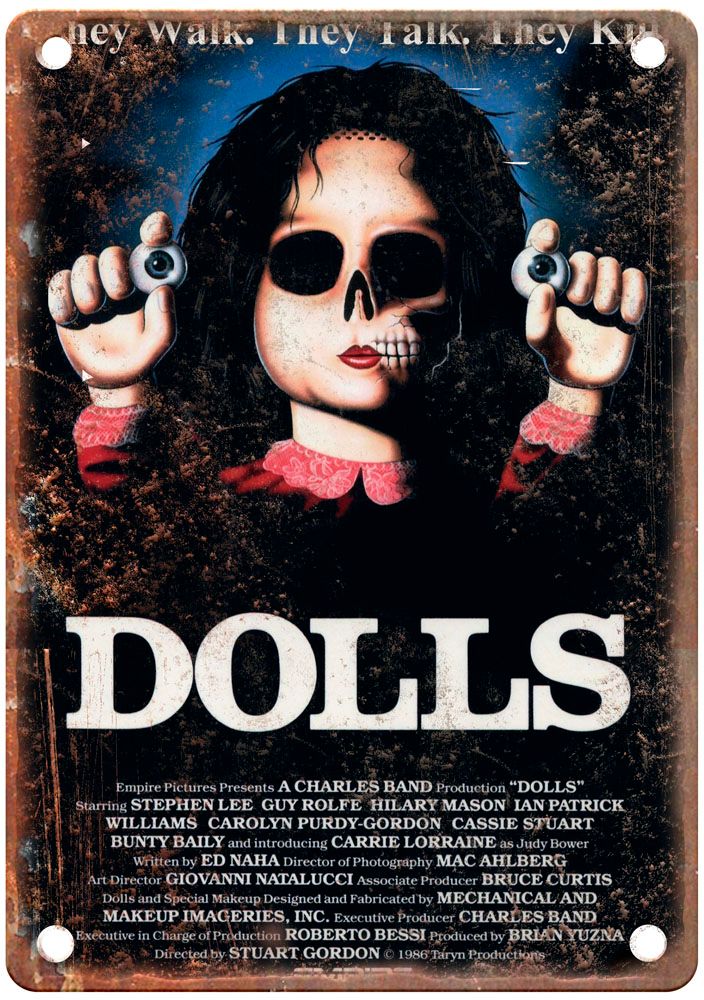 Dolls Vintage Movie Poster Old Retro Look Metal Sign