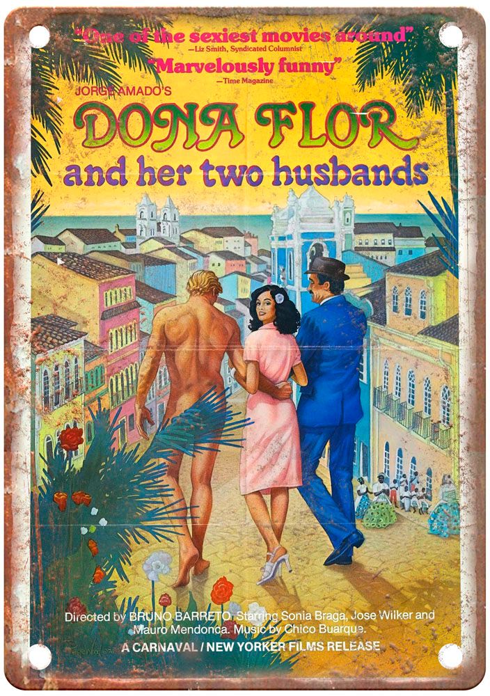 Dona Flor Vintage Movie Poster Old Retro Look Metal Sign