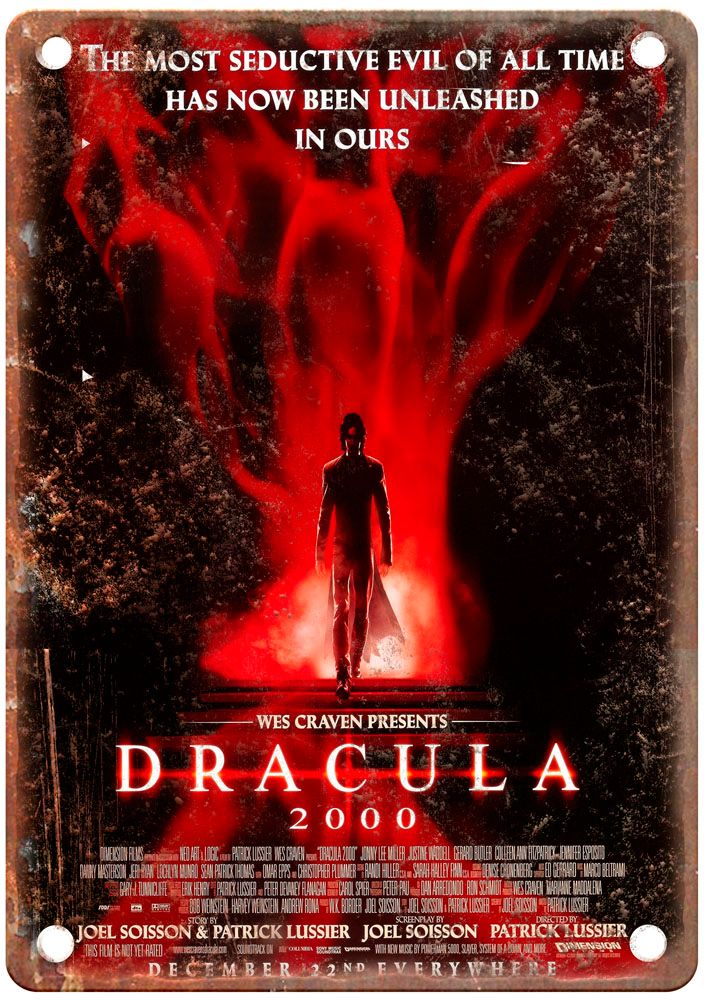 Dracula 2000 Vintage Movie Poster Old Retro Look Metal Sign