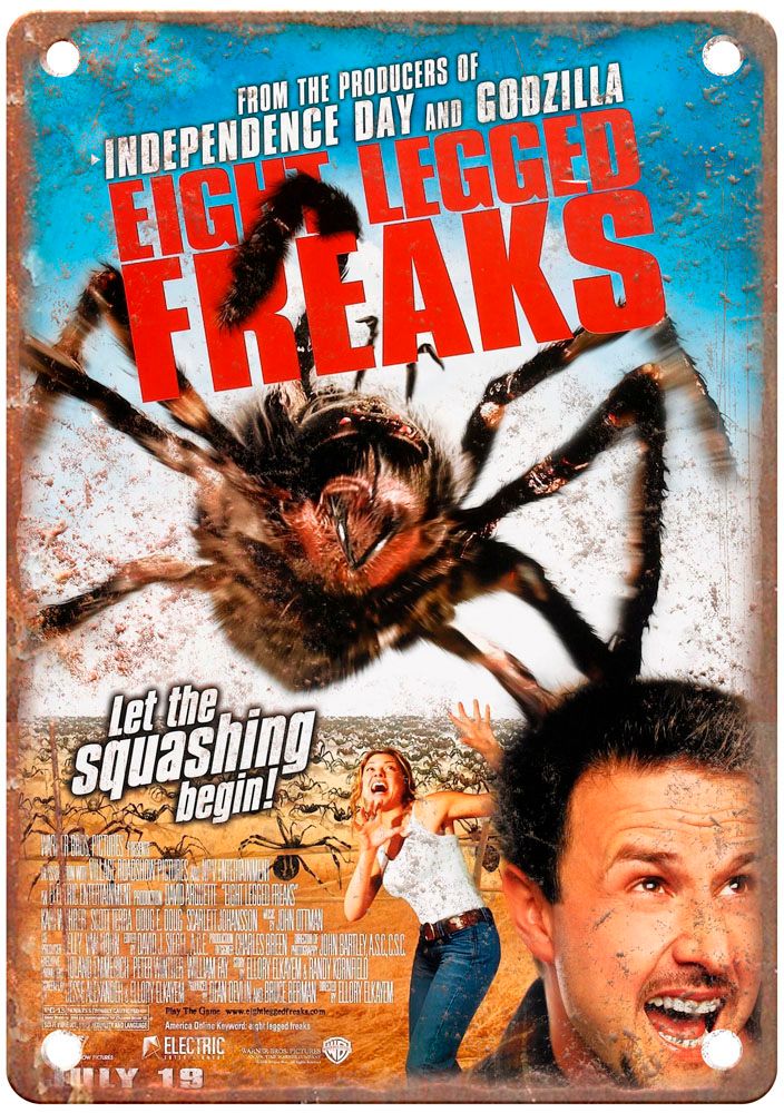 Eight Legged Freaks Vintage Movie Poster Old Retro Look Metal Sign