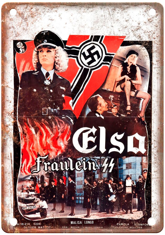 Elsa Fraulein Ss Vintage Movie Poster Old Retro Look Metal Sign