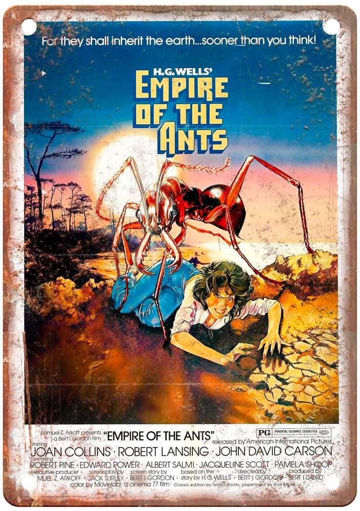 Empire Of Ants Vintage Movie Poster Old Retro Look Metal Sign