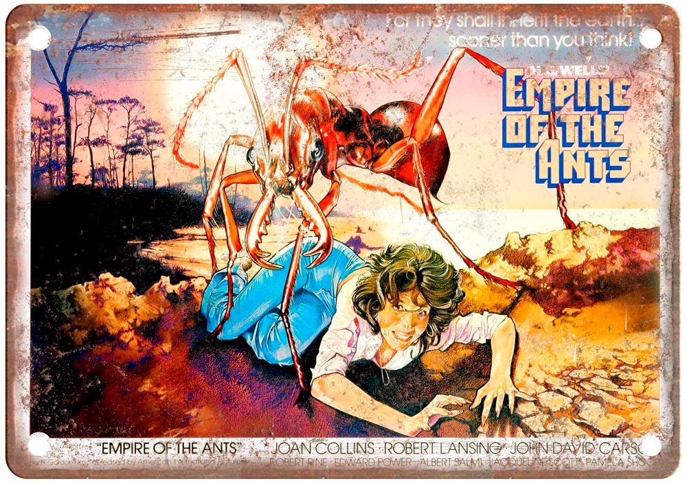 Empire Of Ants Vintage Movie Poster Old Retro Look Metal Sign