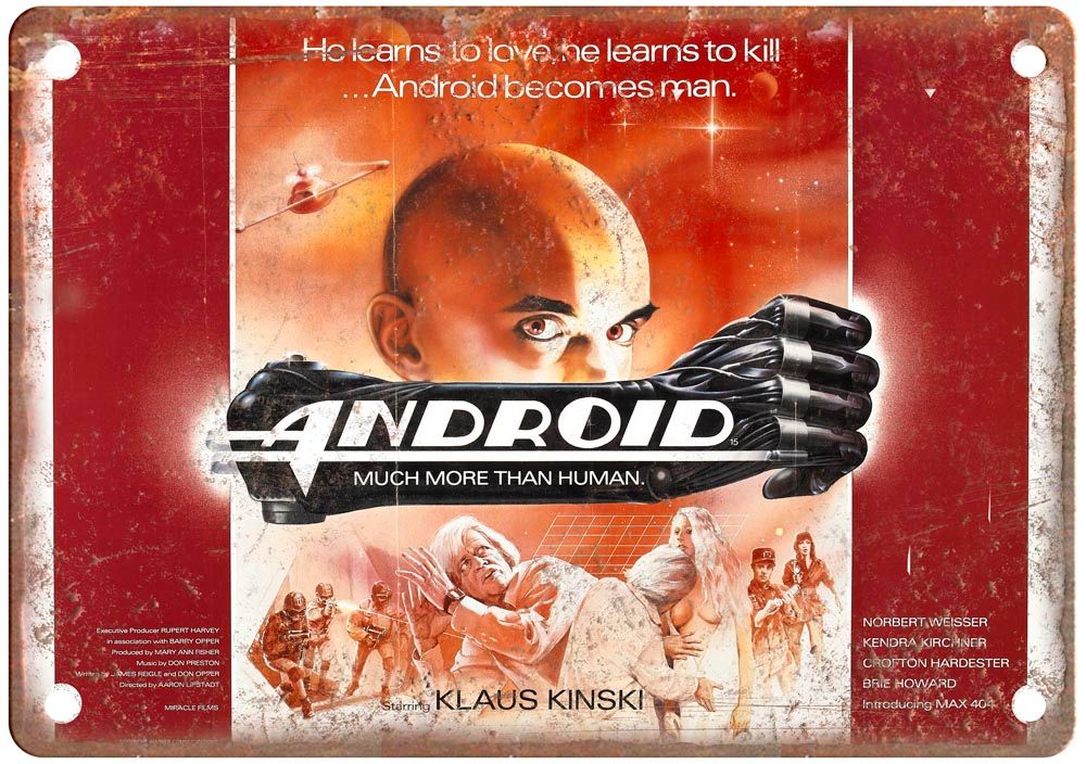 Android Vintage Movie Poster Old Retro Look Metal Sign