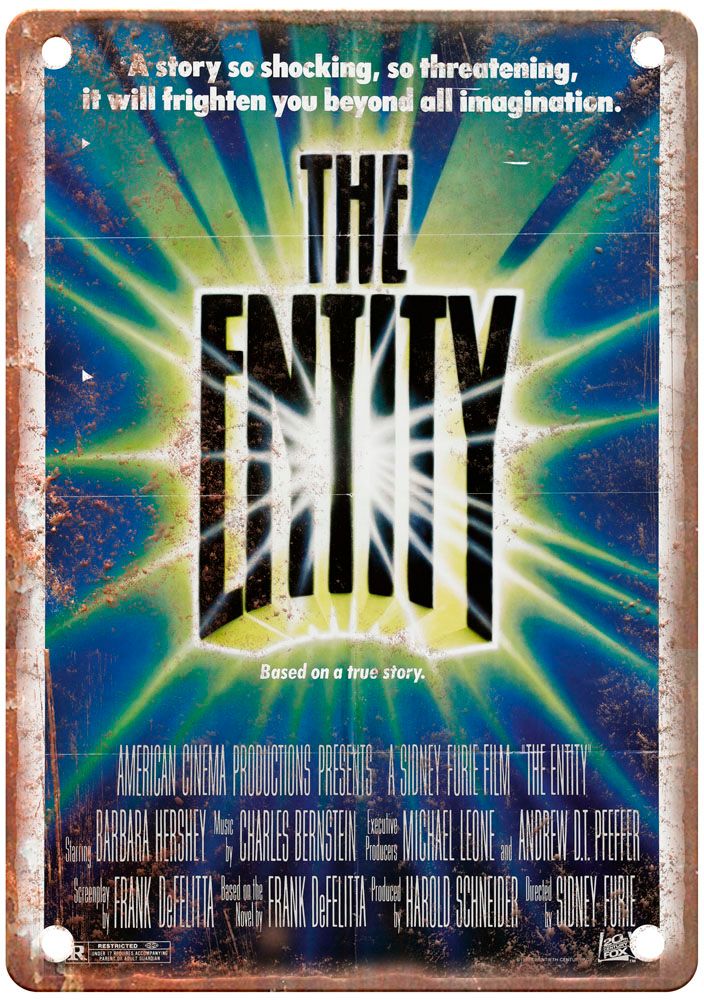 Entity Vintage Movie Poster Old Retro Look Metal Sign