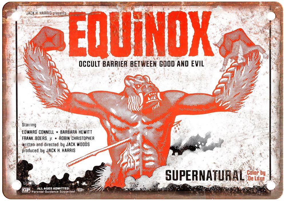 Equinox Vintage Movie Poster Old Retro Look Metal Sign