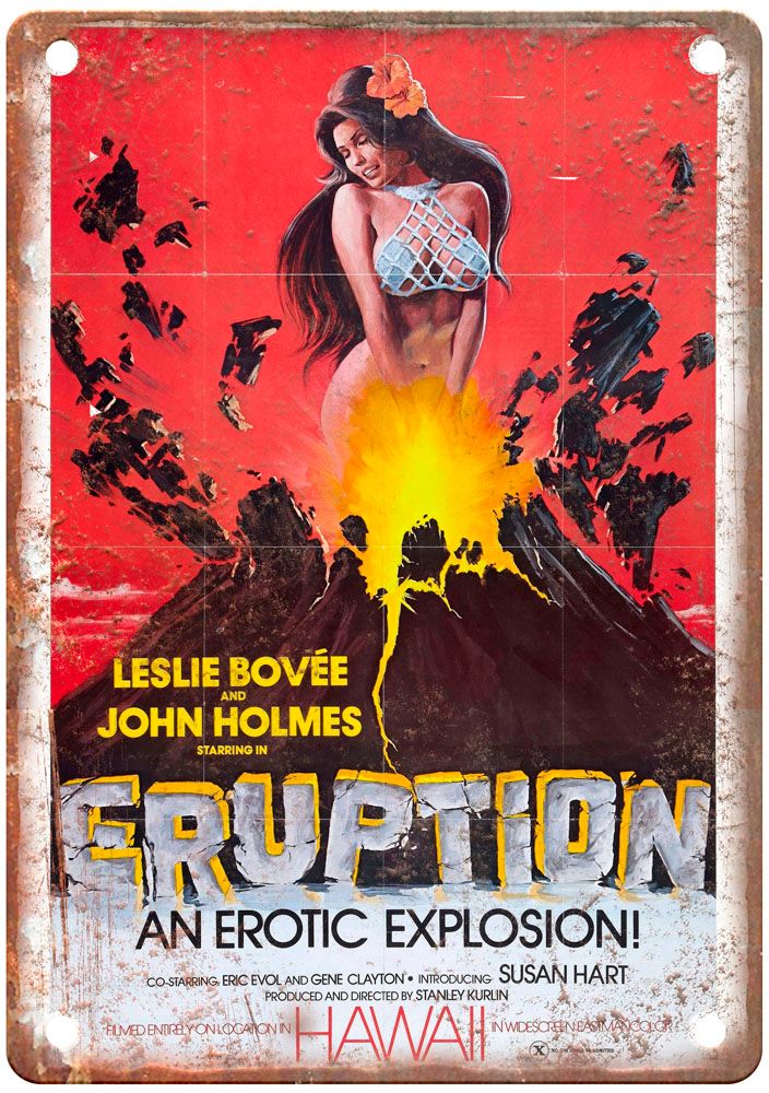 Eruption Vintage Movie Poster Old Retro Look Metal Sign