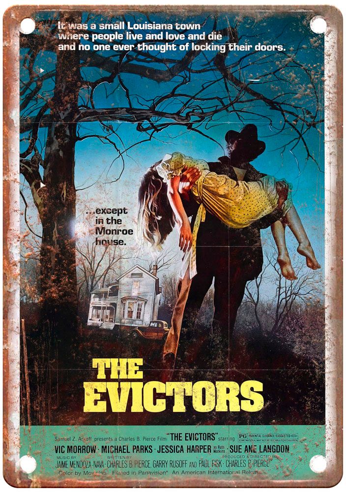 Evictors Vintage Movie Poster Old Retro Look Metal Sign