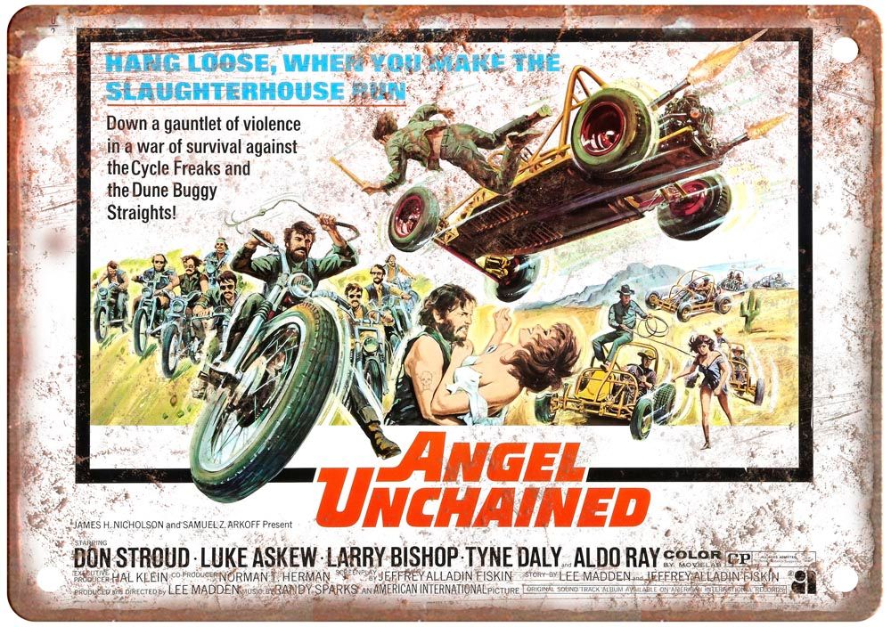 Angel Unchained Vintage Movie Poster Old Retro Look Metal Sign