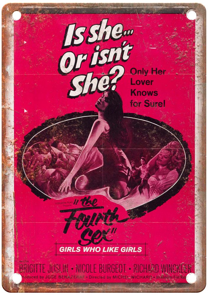 Fourth Sex Vintage Movie Poster Old Retro Look Metal Sign