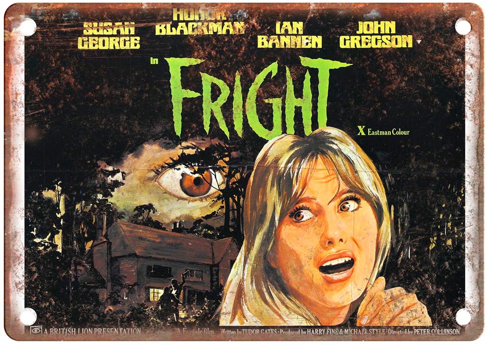 Fright 1971 Vintage Movie Poster Old Retro Look Metal Sign