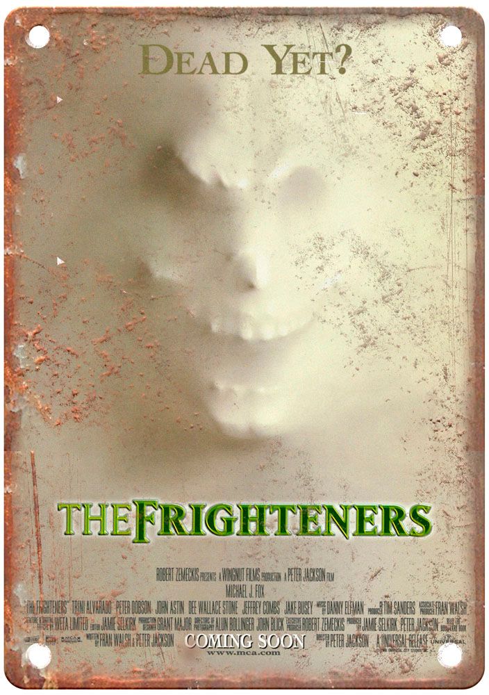 Frighteners Vintage Movie Poster Old Retro Look Metal Sign