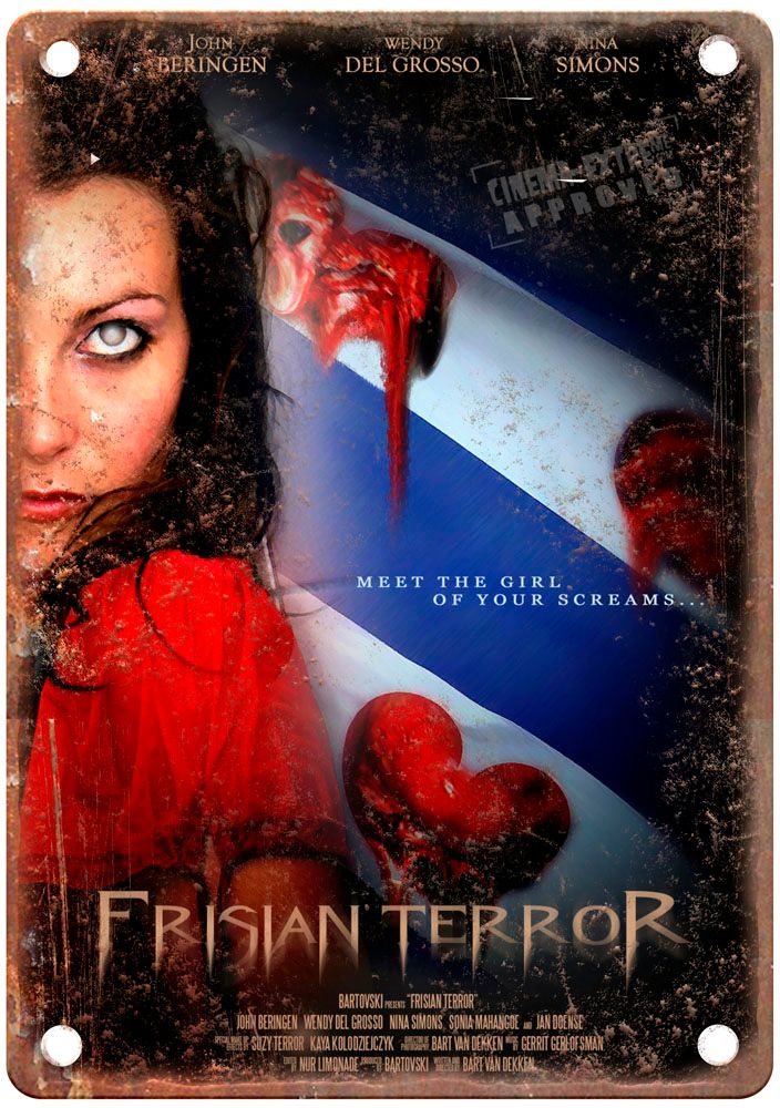 Frisian Terror Vintage Movie Poster Old Retro Look Metal Sign