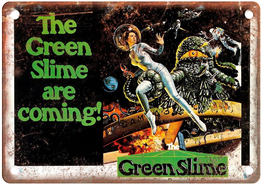 Green Slime Vintage Movie Poster Old Retro Look Metal Sign