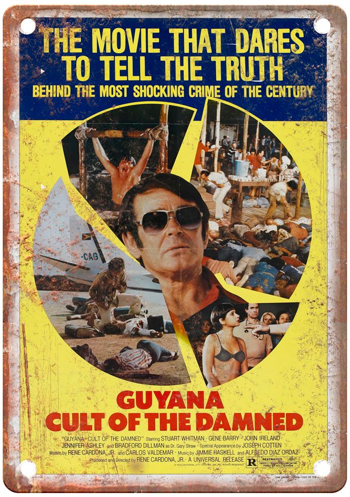 Guyana Cult Of Damned Vintage Movie Poster Old Retro Look Metal Sign