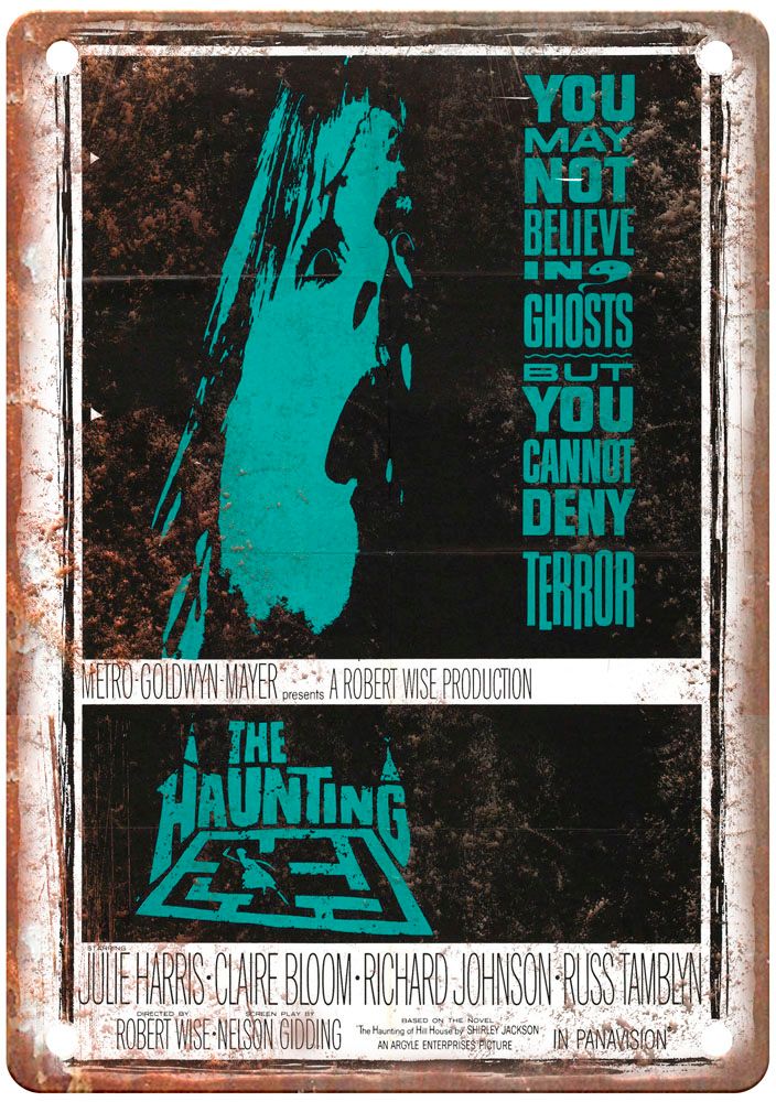 Haunting 1963 Vintage Movie Poster Old Retro Look Metal Sign