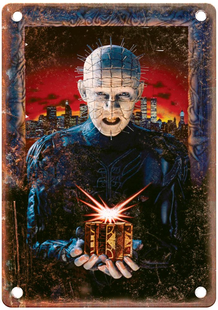 Hellraiser 3 Vintage Movie Poster Old Retro Look Metal Sign