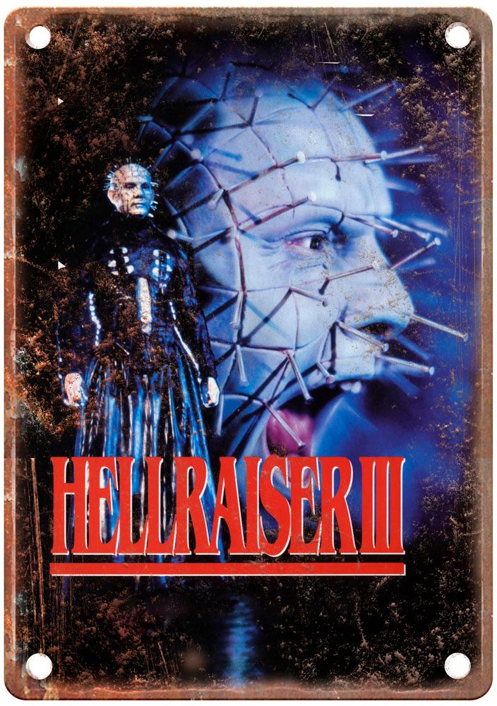 Hellraiser 3 Vintage Movie Poster Old Retro Look Metal Sign