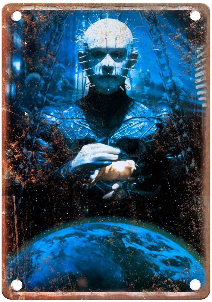 Hellraiser 4 Vintage Movie Poster Old Retro Look Metal Sign