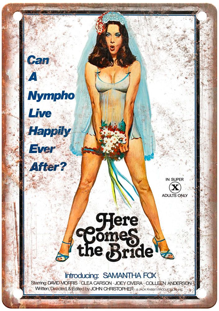 Here Comes The Bride Vintage Movie Poster Old Retro Look Metal Sign