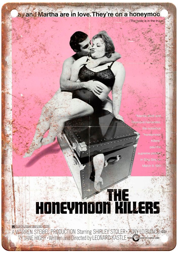 Honeymoon Killers Vintage Movie Poster Old Retro Look Metal Sign