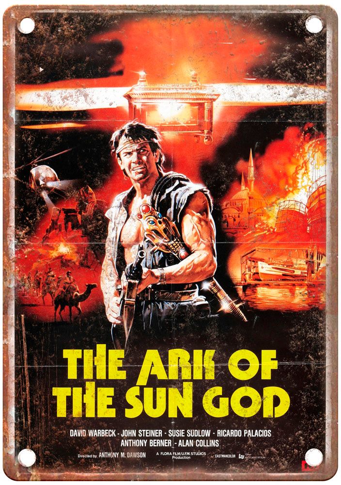 Ark Of Sun God Vintage Movie Poster Old Retro Look Metal Sign