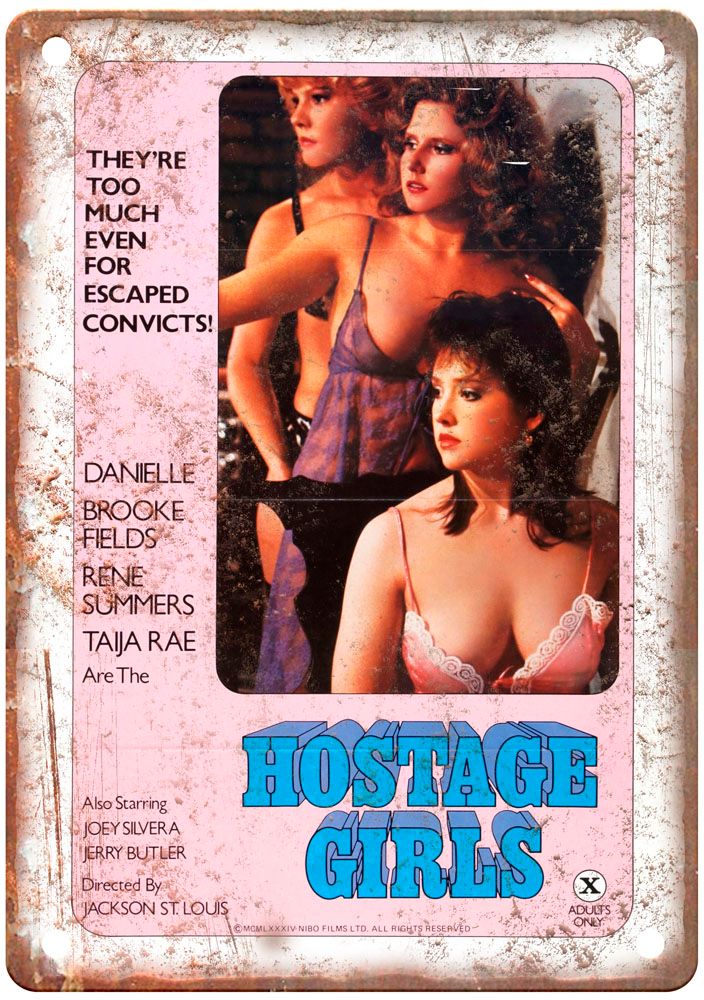 Hostage Girls Vintage Movie Poster Old Retro Look Metal Sign